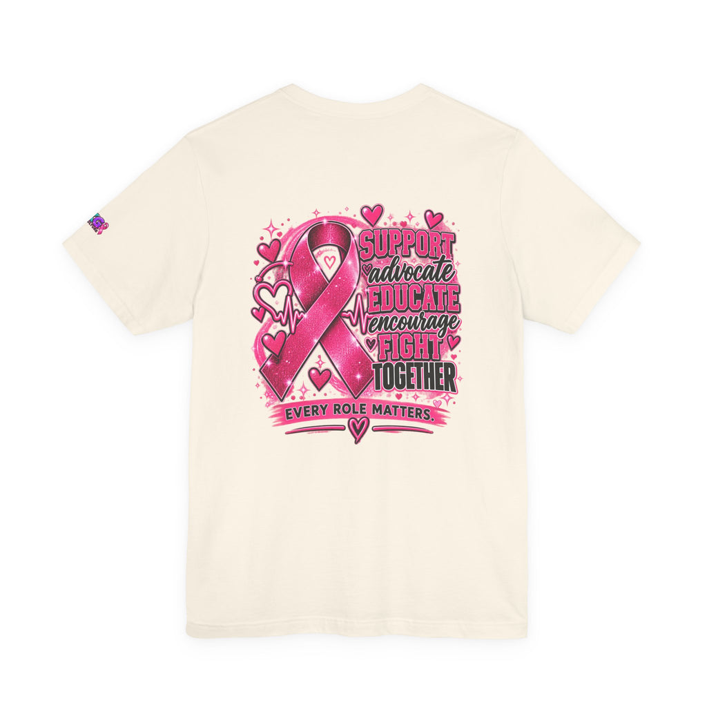 Breast Cancer Awareness Tee — "Healthcare Heroes Wear Pink" Support Ribbon Shirt