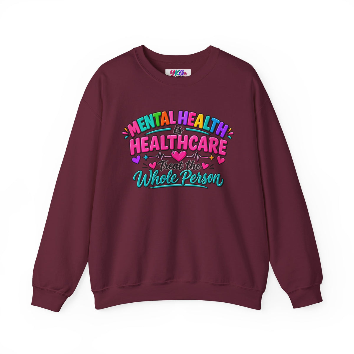 Mental Health is Healthcare Crewneck Sweatshirt — Treat the Whole Person