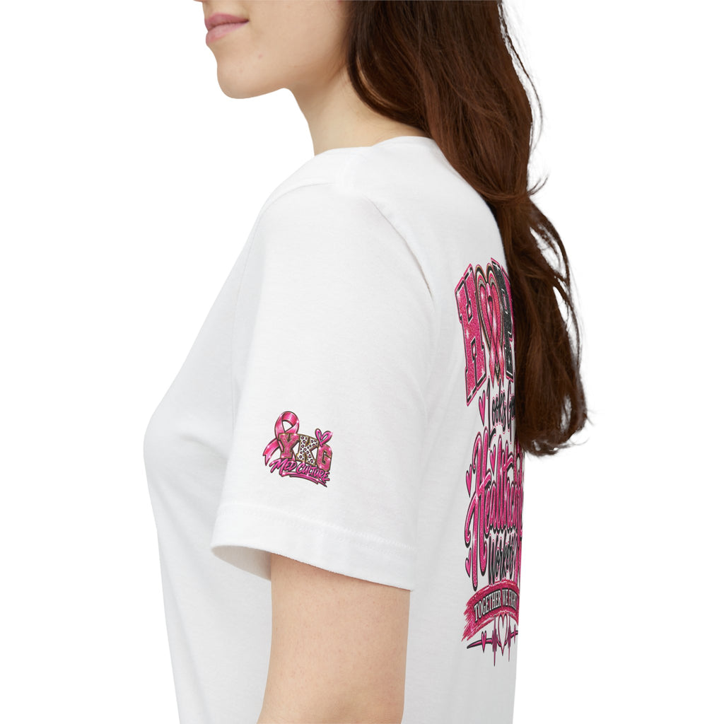 Hope Looks Good On Healthcare Workers T-Shirt — Breast Cancer Awareness Healthcare Tee