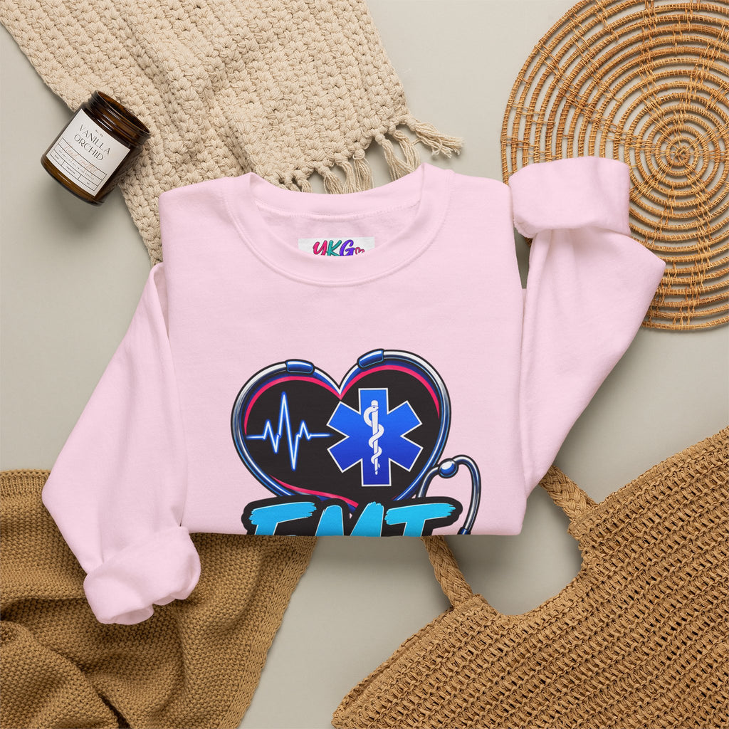EMT Crewneck Sweatshirt — "Trained • Prepared • Ready to Respond" Paramedic Pullover