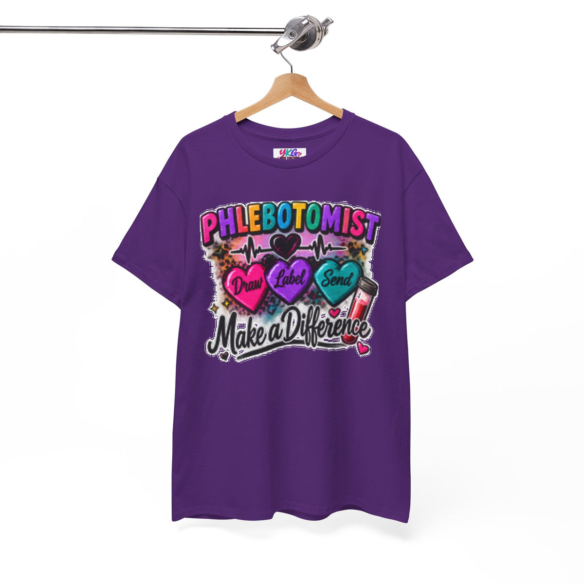 Phlebotomist Make a Difference Tee — Heartbeat & ‘Dream Love Send’ Graphic Shirt