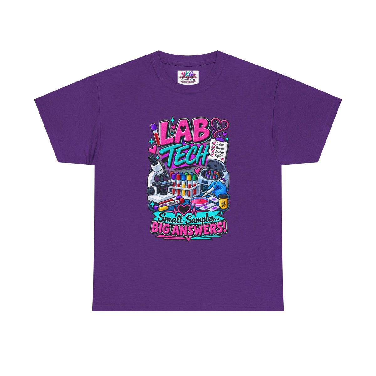 Lab Tech T-Shirt — “Lab Tech: Small Samples, Big Answers” Graphic Tee