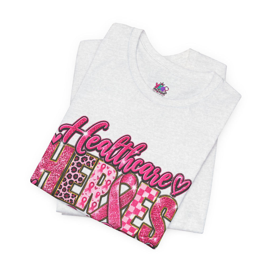 Breast Cancer Awareness Healthcare Heroes Tee — "Together We Fight" Pink Ribbon Shirt
