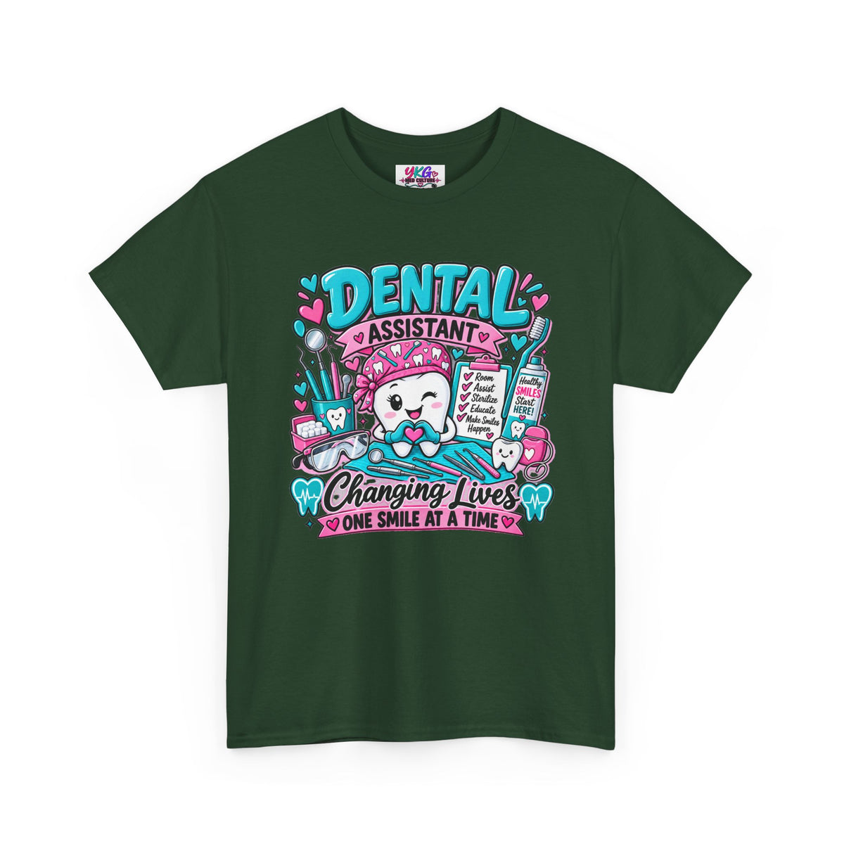 Dental Assistant T-Shirt — "Changing Lives One Smile at a Time"