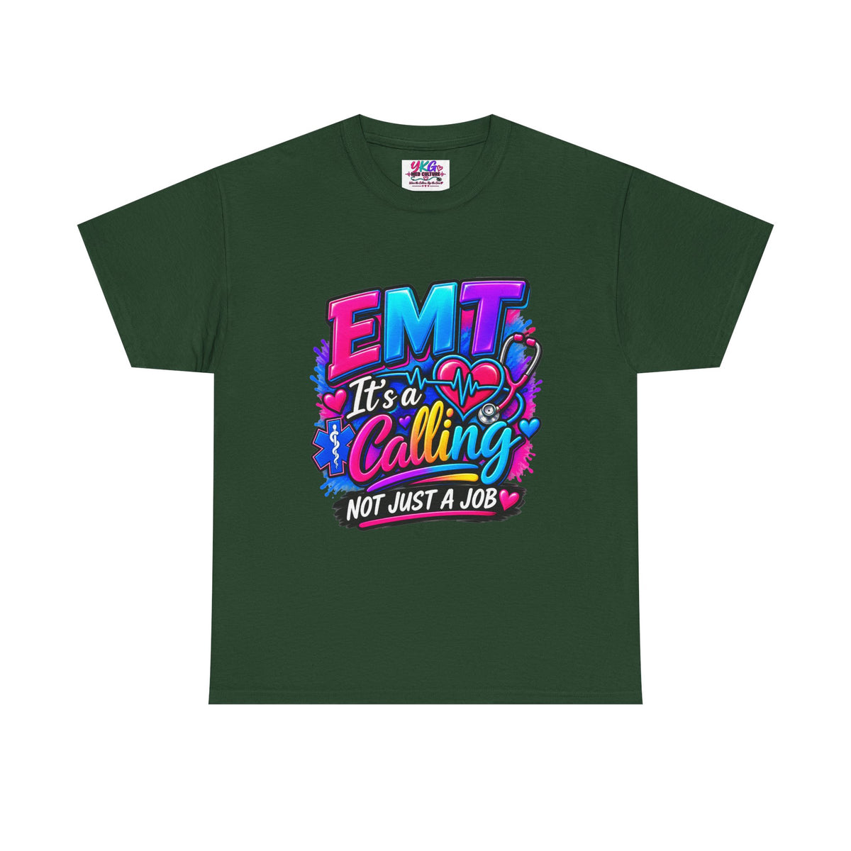 EMT T-Shirt — “It’s a Calling, Not Just a Job” Colorful EMS Tee