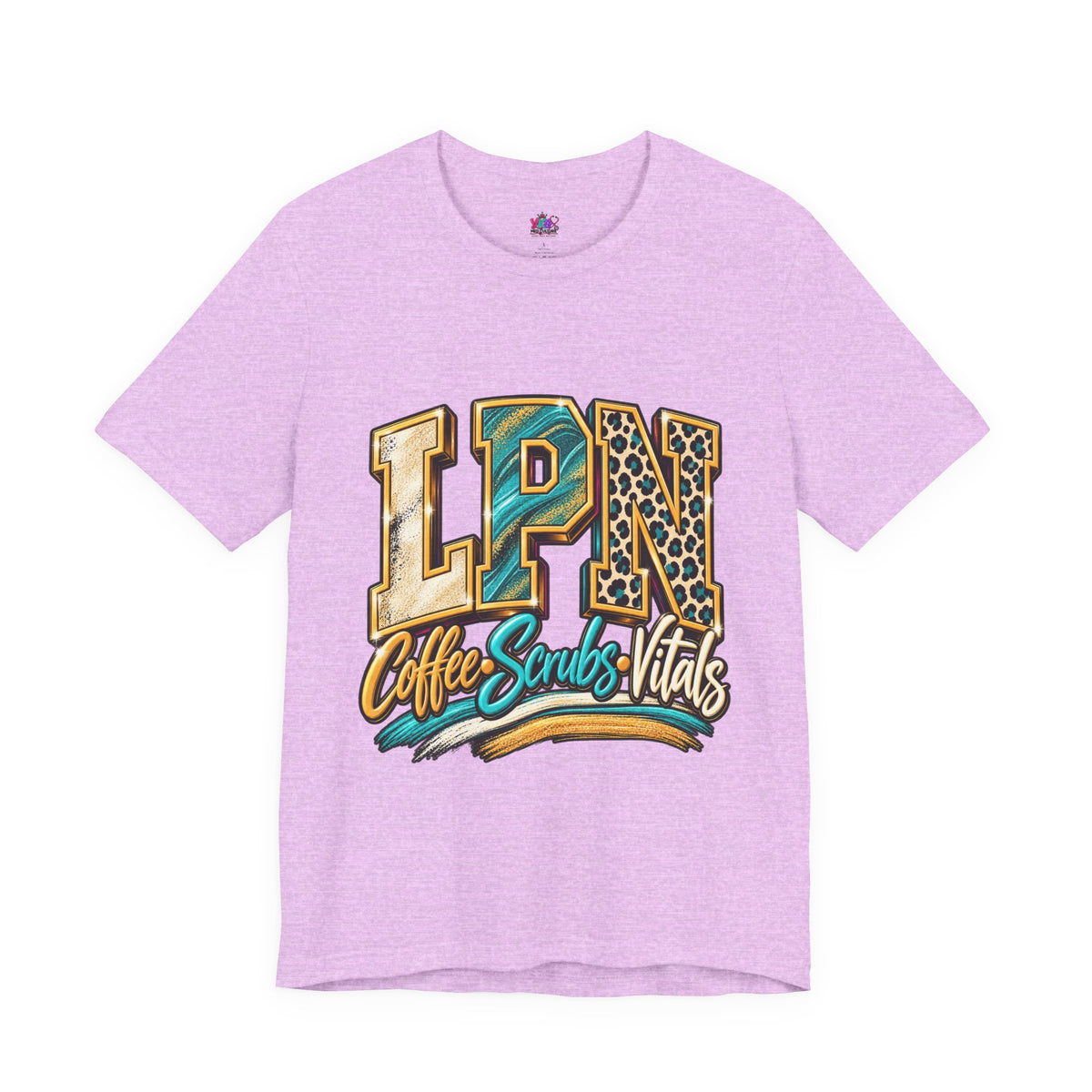 LPN Coffee Scrubs Vitals Tee — Nurse Graphic T-Shirt for Licensed Practical Nurses