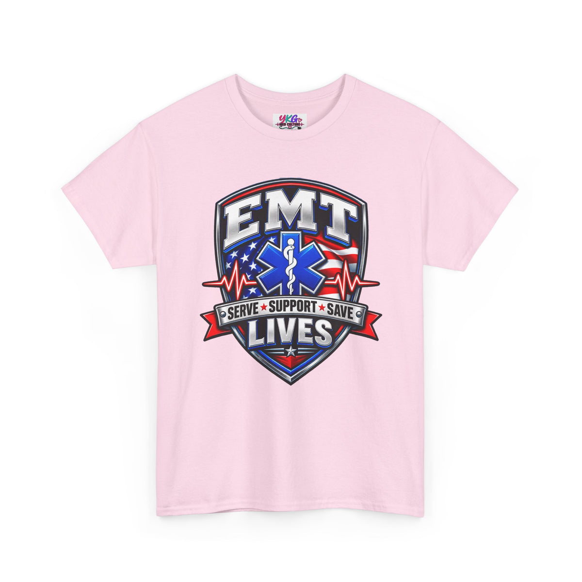 EMT Lives Tee — "Serve • Support • Save" EMS Shield Shirt