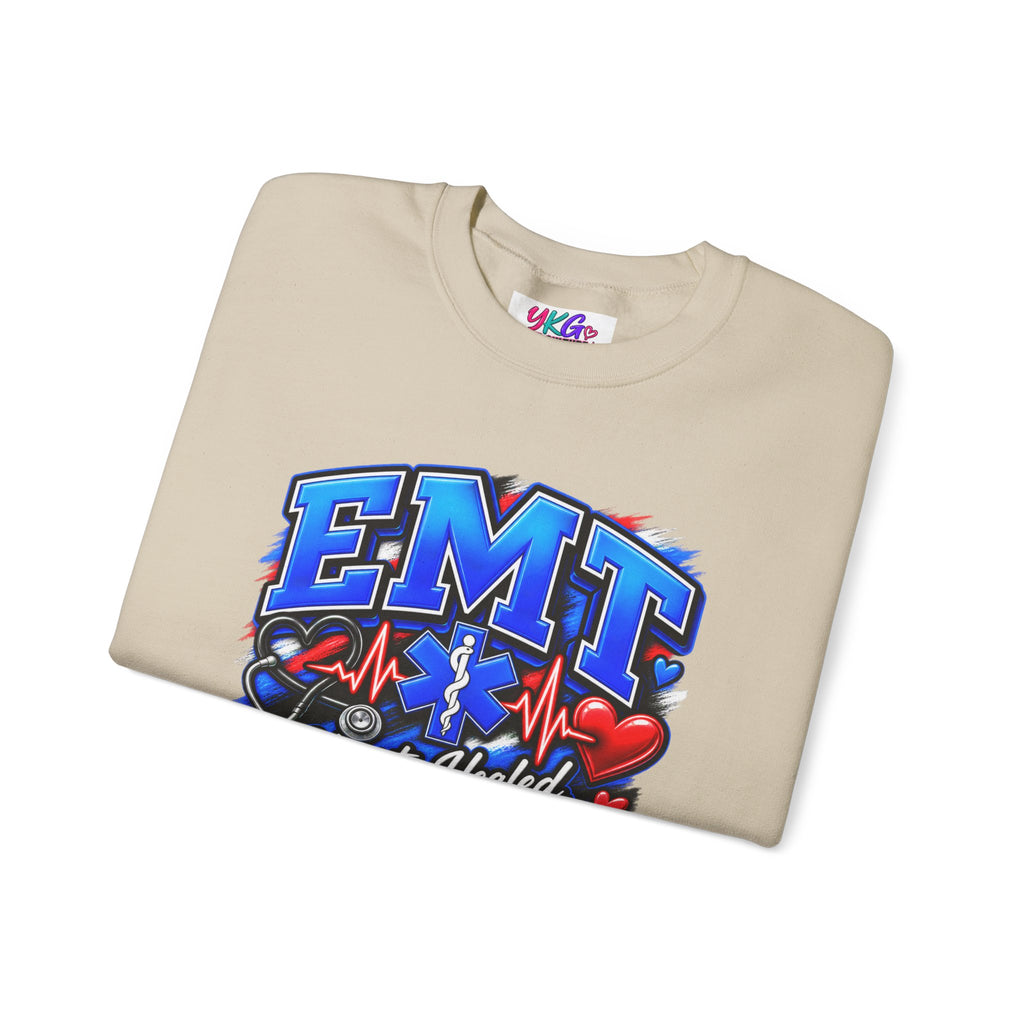 EMT Crewneck Sweatshirt — Hearts Healed, Lives Changed, Stories That Matter