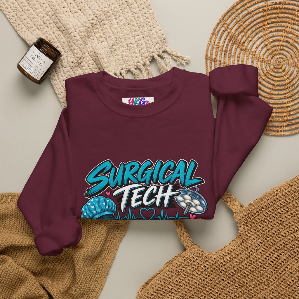 Surgical Tech Crewneck Sweatshirt – Proud Surgical Technician Graphic Sweater
