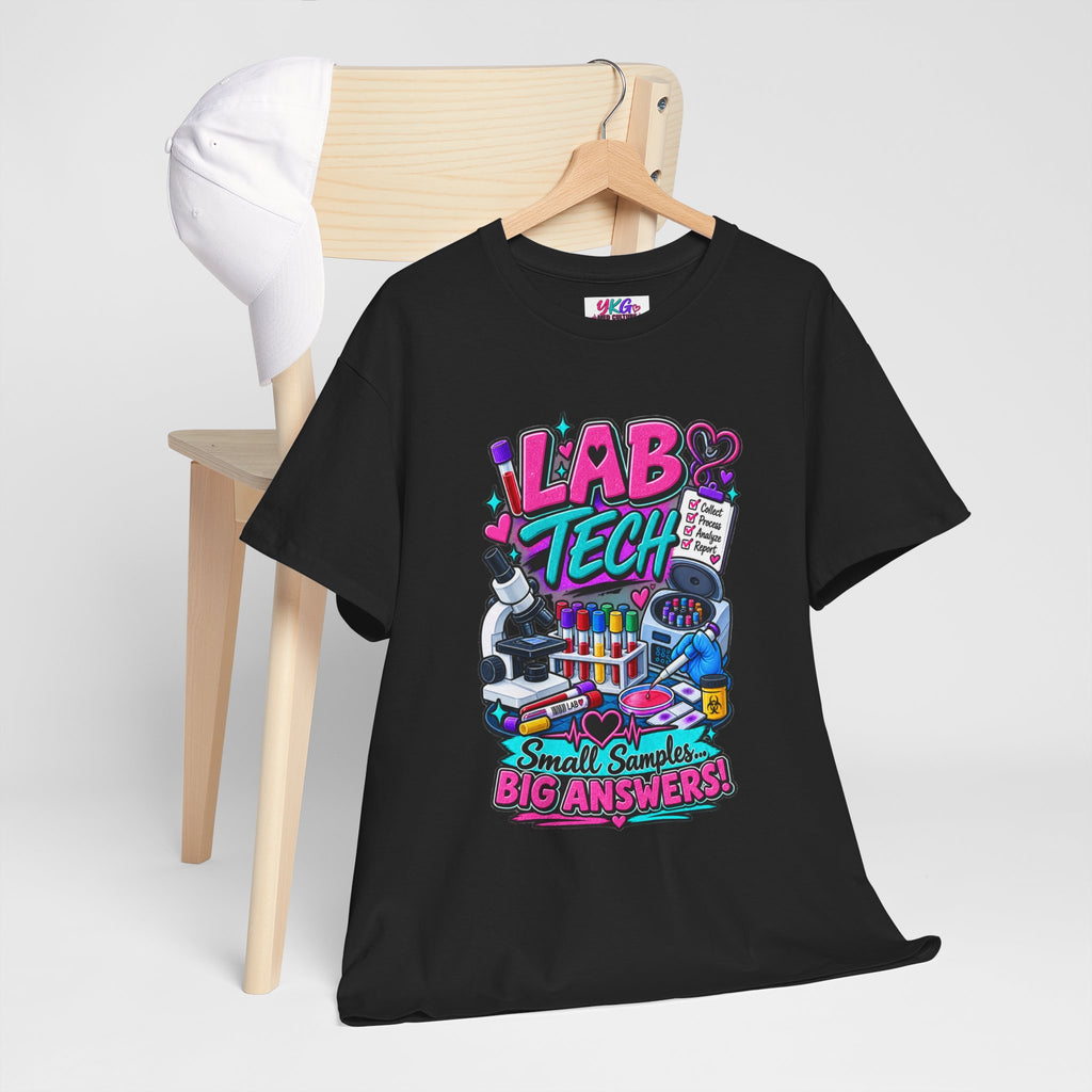 Lab Tech T-Shirt — “Lab Tech: Small Samples, Big Answers” Graphic Tee