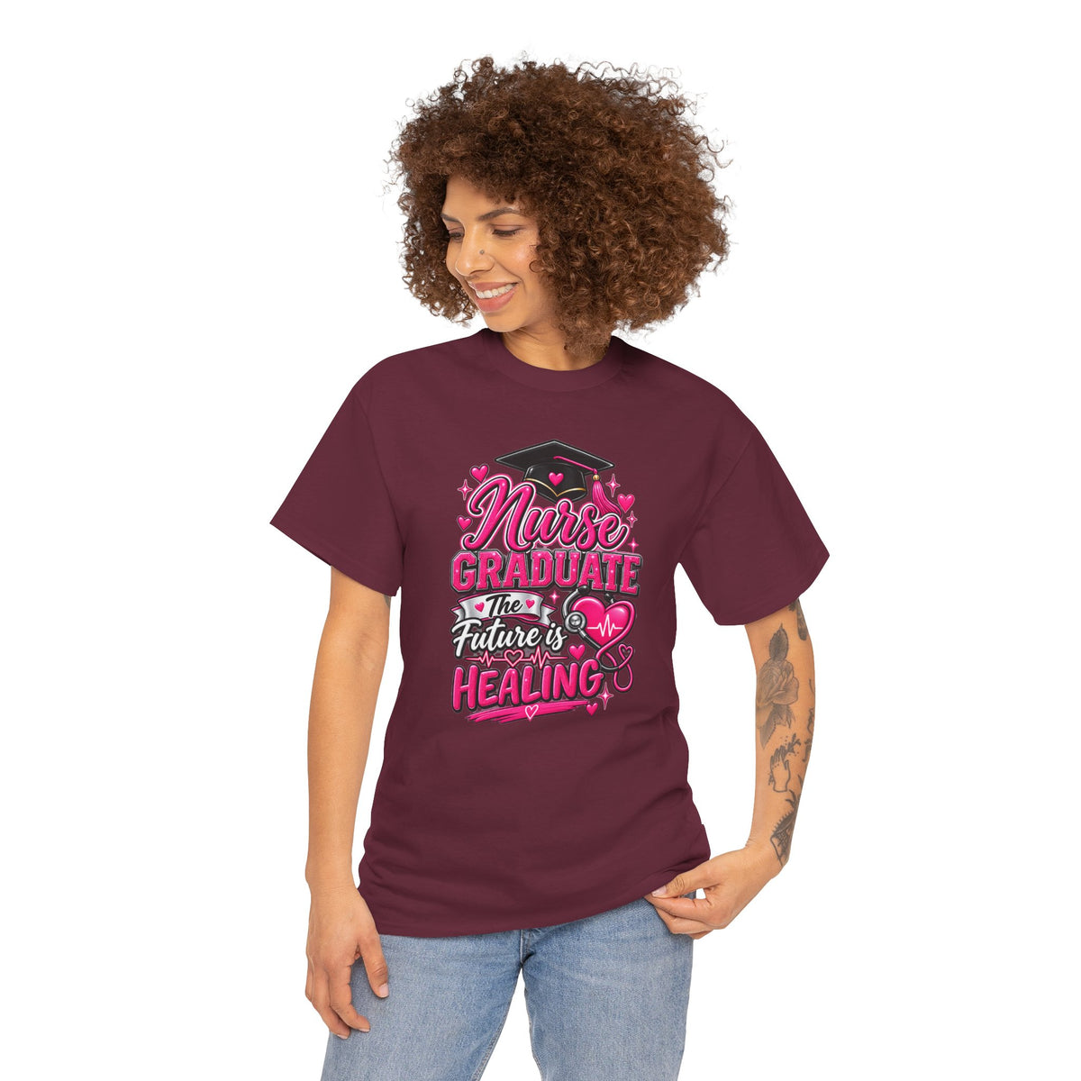 Nurse Graduate Tee – “The Future’s Healing” Graduation Nurse Shirt