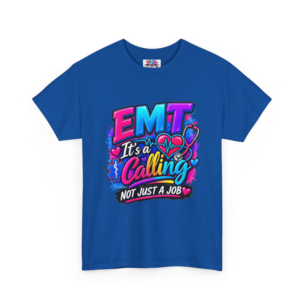 EMT T-Shirt — “It’s a Calling, Not Just a Job” Colorful EMS Tee