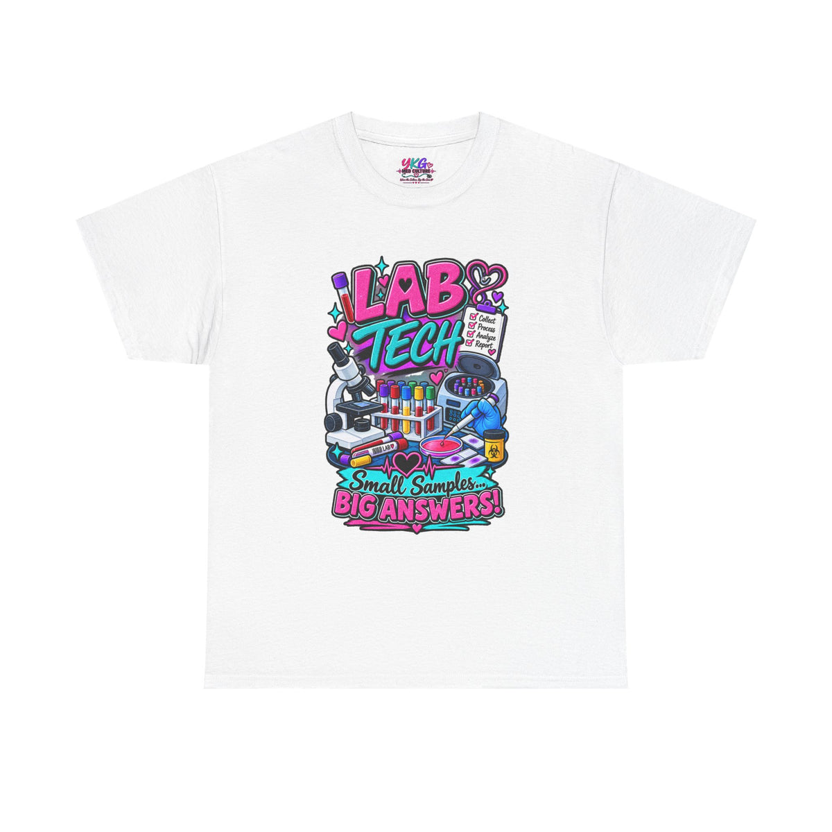 Lab Tech T-Shirt — “Lab Tech: Small Samples, Big Answers” Graphic Tee