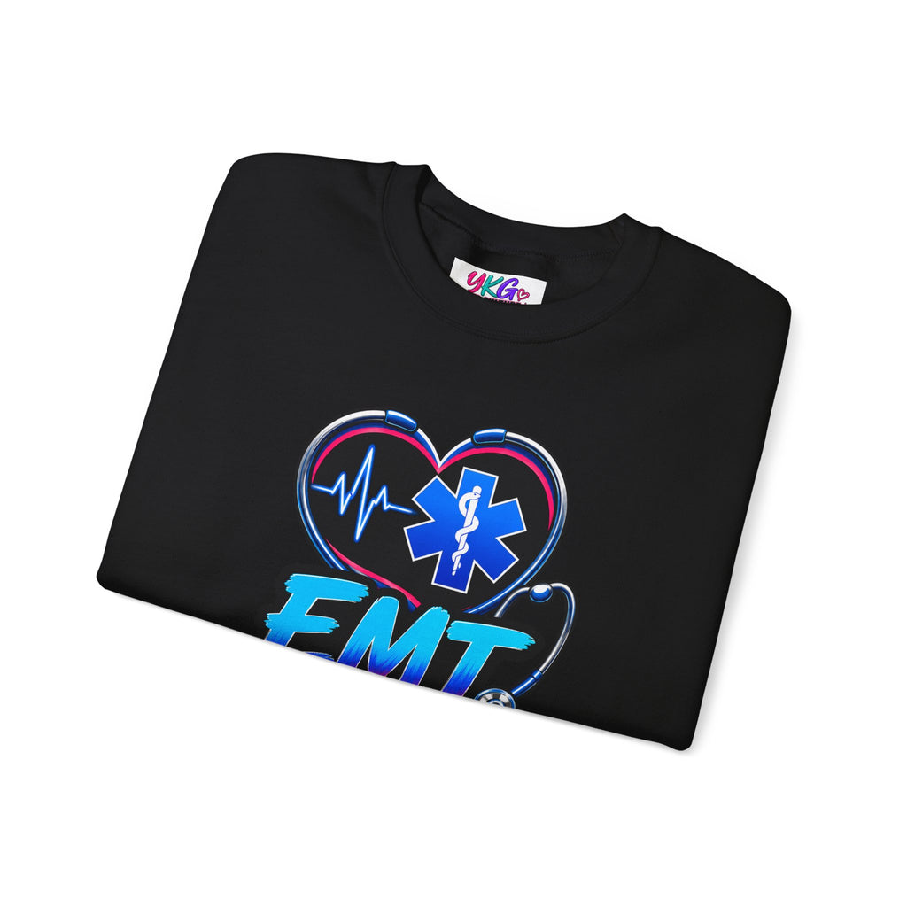 EMT Crewneck Sweatshirt — "Trained • Prepared • Ready to Respond" Paramedic Pullover