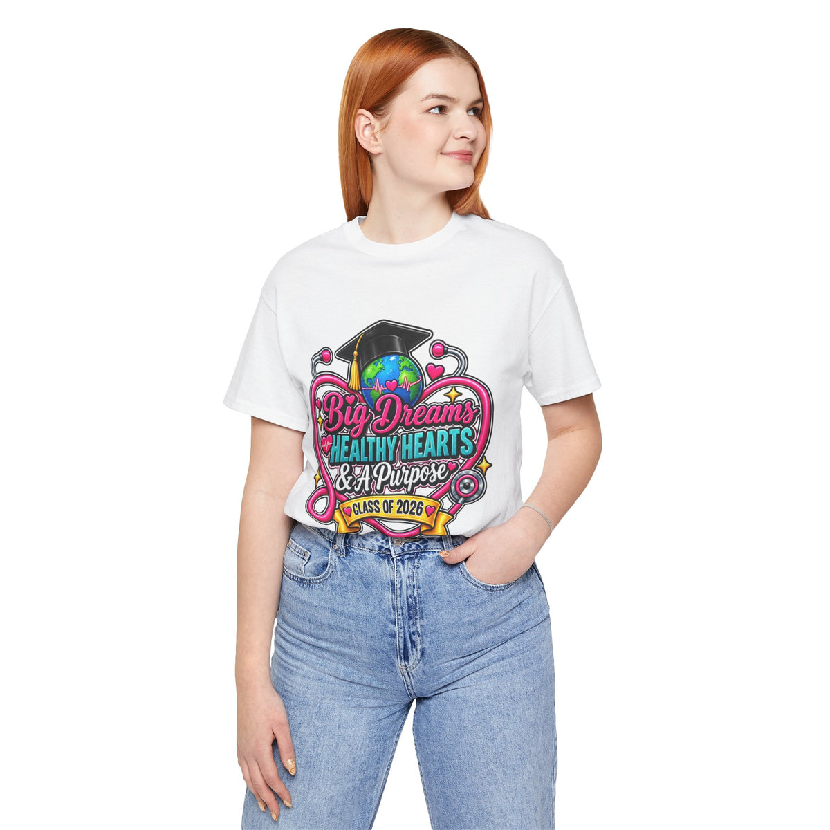 Graduation Tee — "Big Dreams, Healthy Hearts & A Purpose" Class of 2026