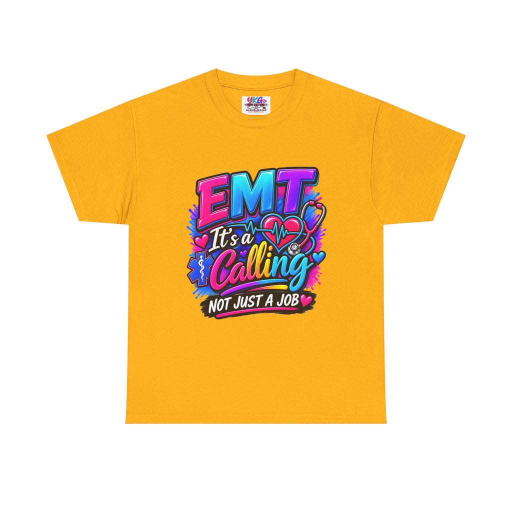 EMT T-Shirt — “It’s a Calling, Not Just a Job” Colorful EMS Tee