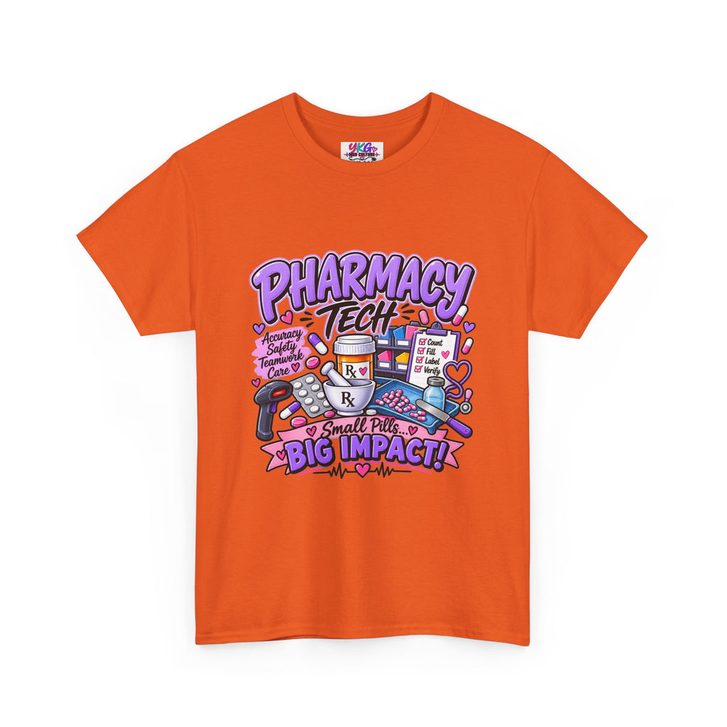 Pharmacy Tech Big Impact T-Shirt — Cute Pharmacy Technician Graphic Tee