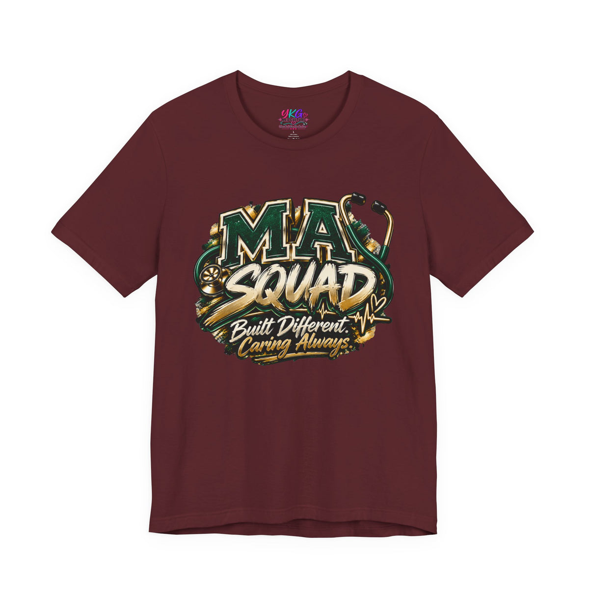 MA Squad 'Built Different' T‑Shirt — Thank You For Showing Up Graphic Tee