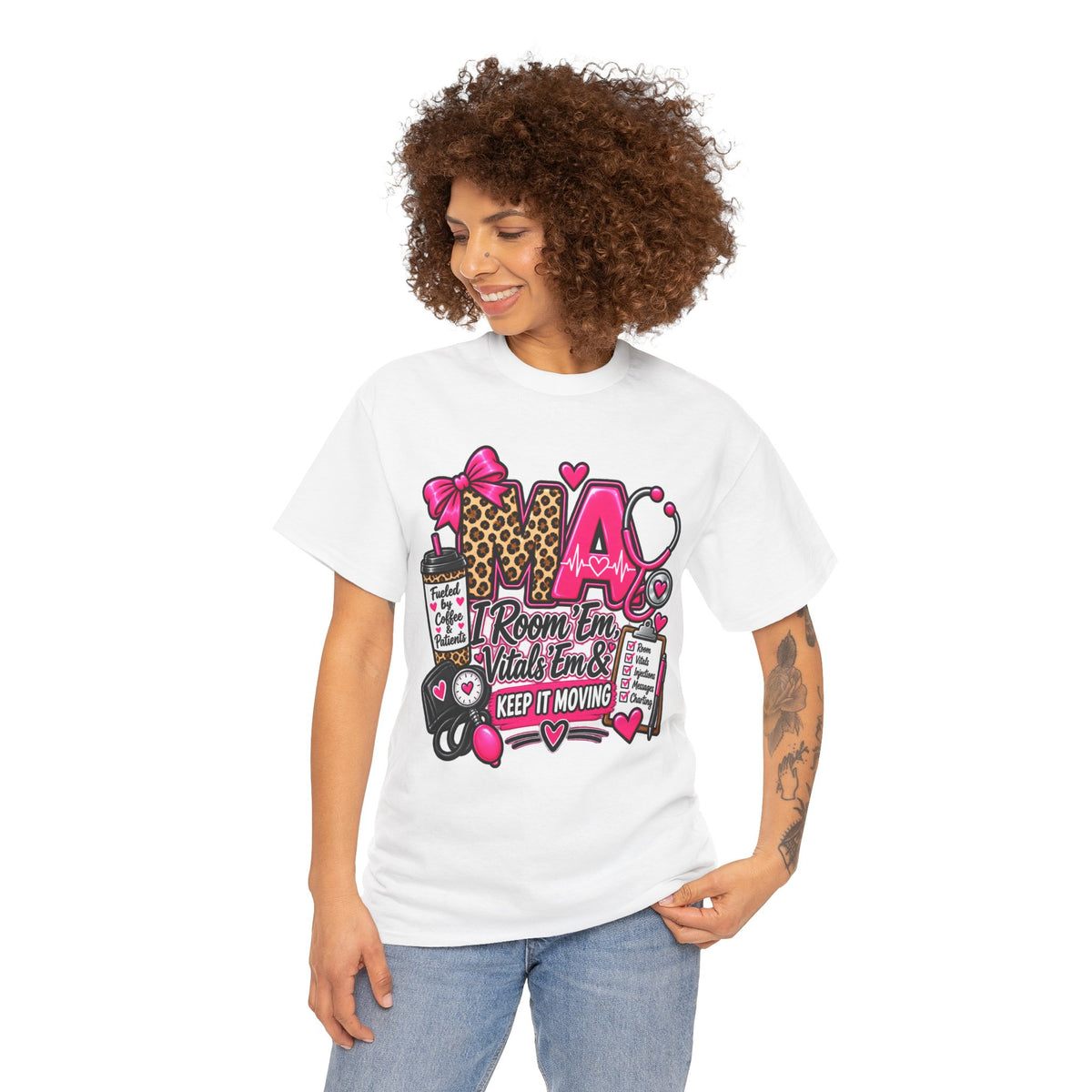 Medical Assistant T-Shirt | Room Em, Vitals Em & Keep It Moving