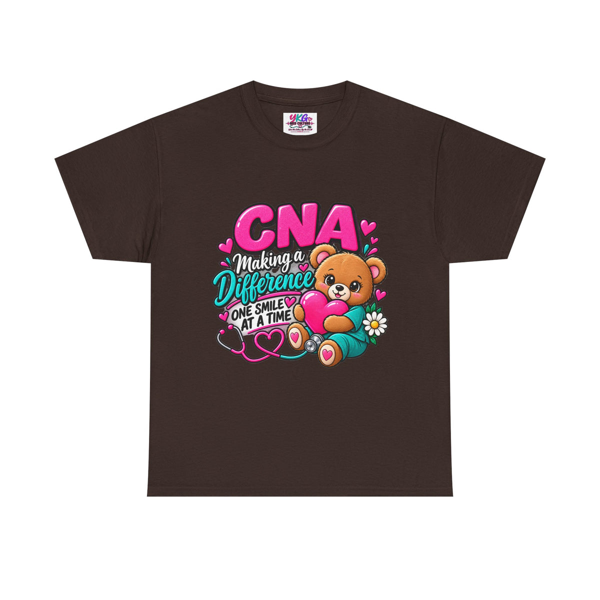 CNA Making a Difference Teddy T‑Shirt — Cute Caregiver Appreciation Tee