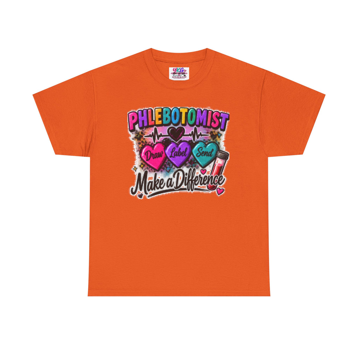 Phlebotomist Make a Difference Tee — Heartbeat & ‘Dream Love Send’ Graphic Shirt