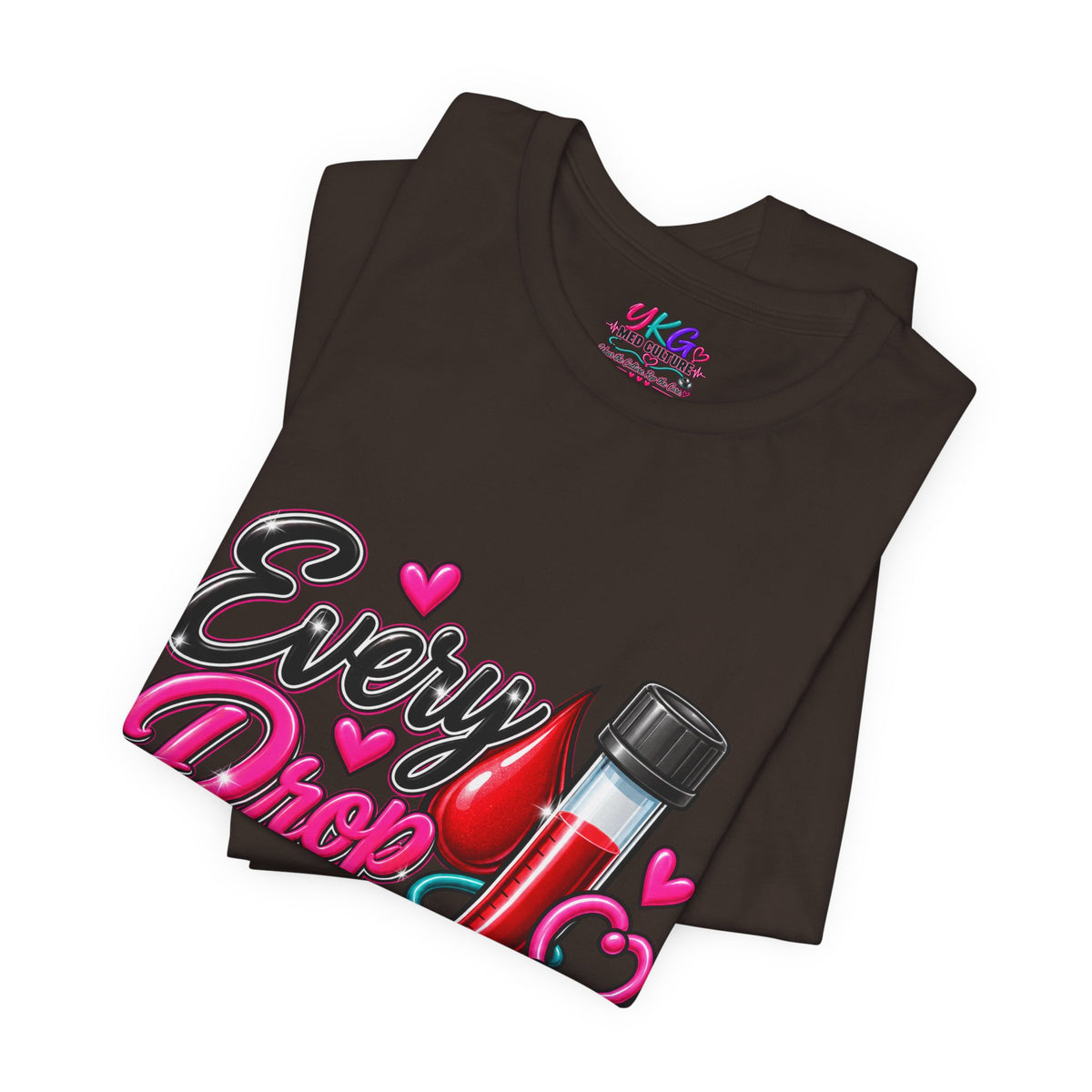 Phlebotomy T-Shirt — Every Drop Counts Blood Draw Tee (Phlebotomy Saves Lives)