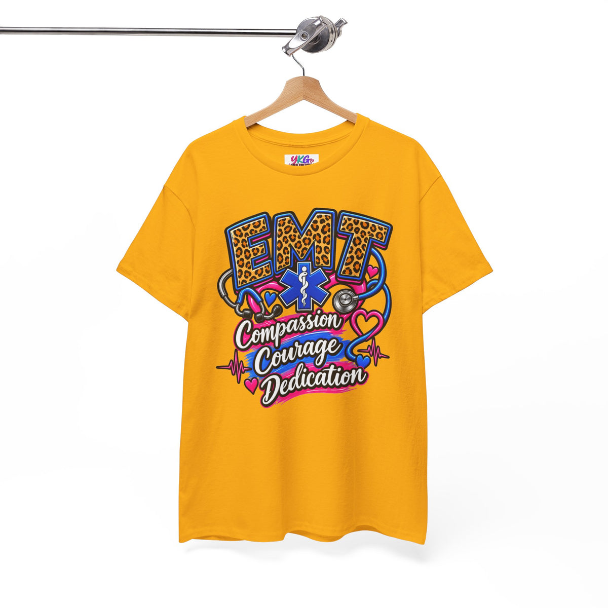 EMT Compassion Courage Dedication T-Shirt — Paramedic & First Responder Tribute Tee