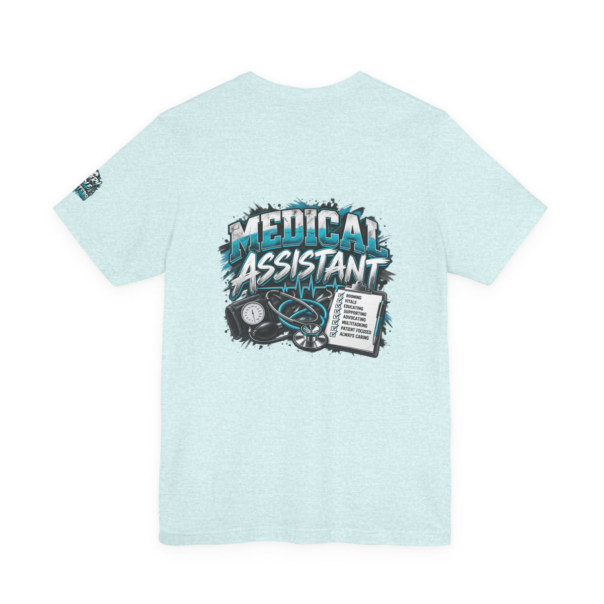 Medical Assistant T-Shirt — “MA Medical Assistant” Men’s Healthcare Jersey Graphic Tee