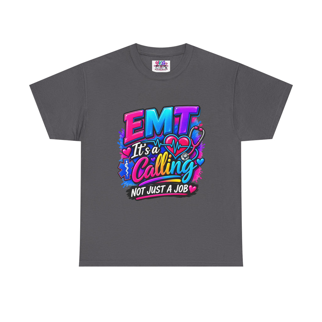 EMT T-Shirt — “It’s a Calling, Not Just a Job” Colorful EMS Tee