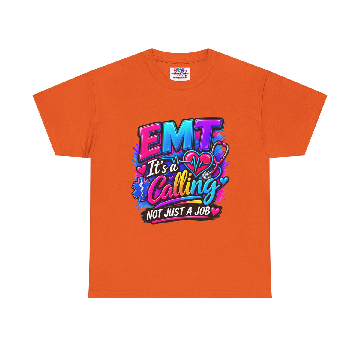 EMT T-Shirt — “It’s a Calling, Not Just a Job” Colorful EMS Tee