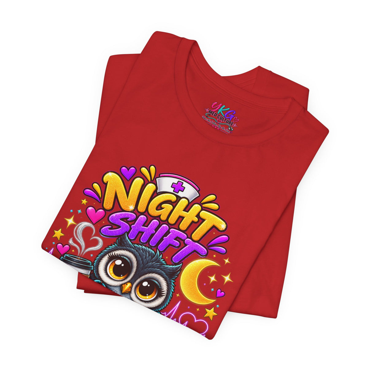 Night Shift Nurse T‑Shirt – "Night Shift: Saving Lives While Everyone Else Is Dreaming"