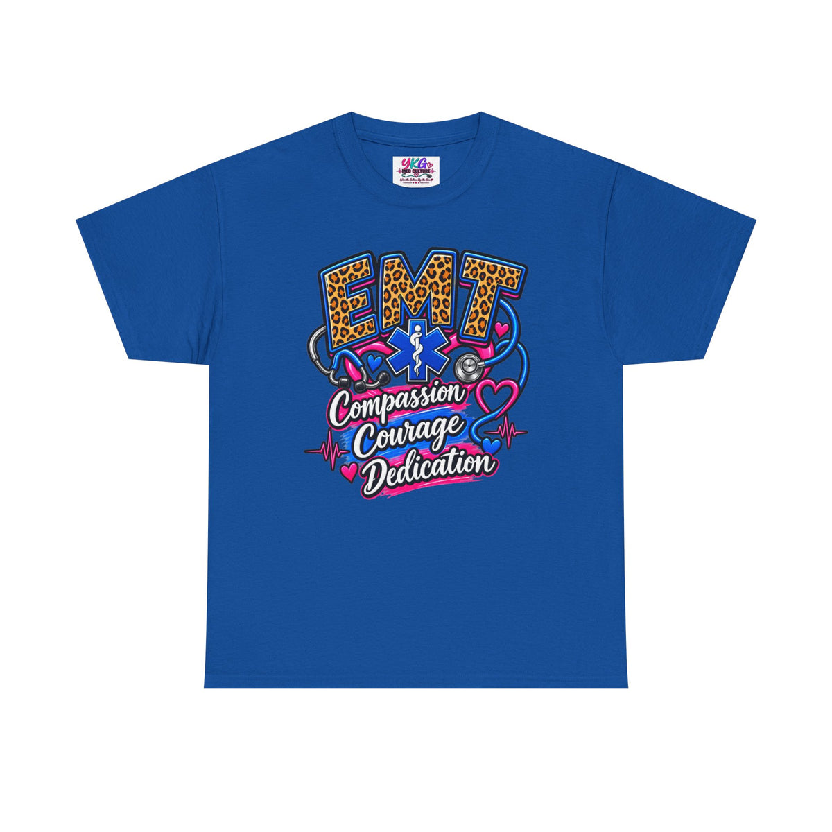 EMT Compassion Courage Dedication T-Shirt — Paramedic & First Responder Tribute Tee