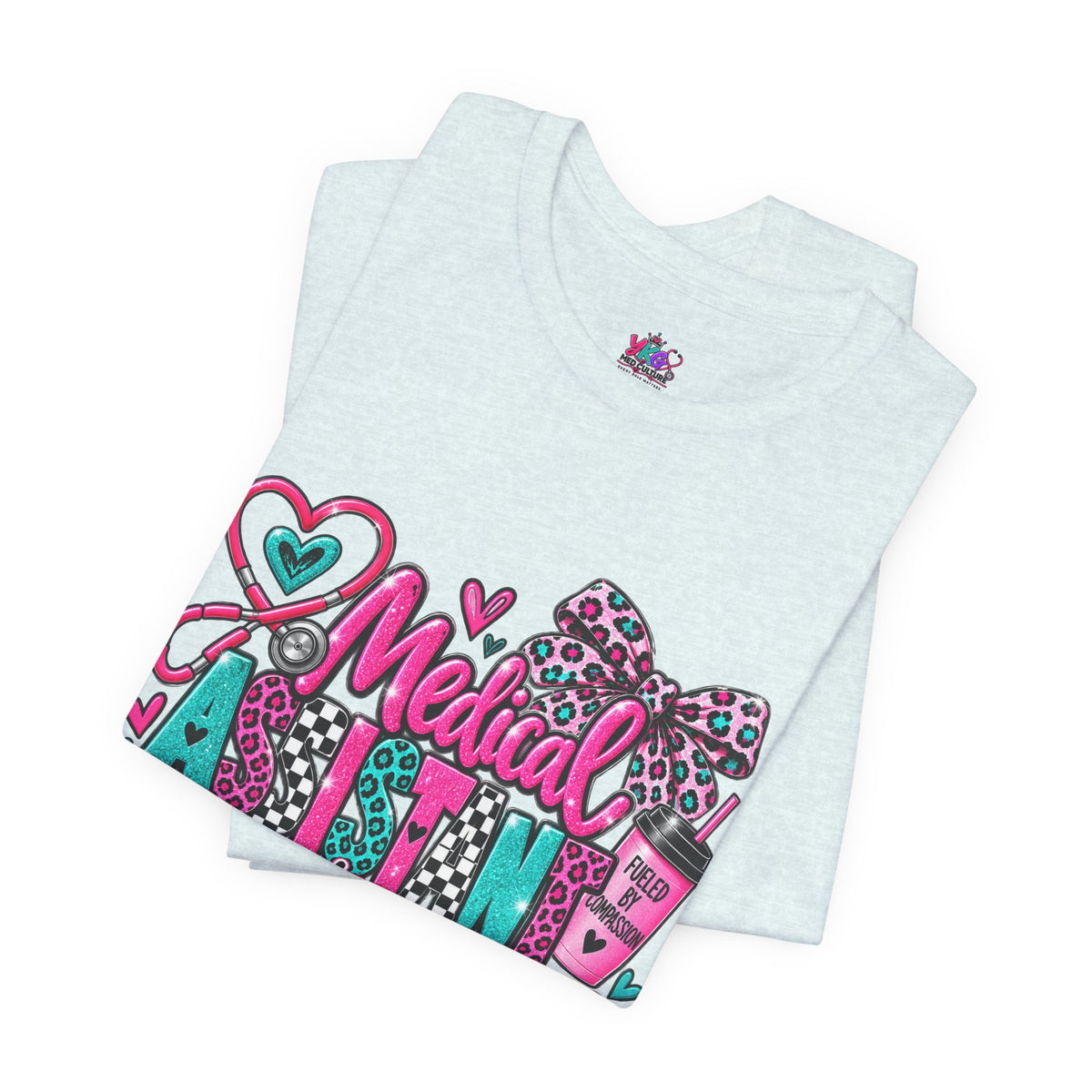 Medical Assistant Appreciation Week T‑Shirt – Cute Pink & Teal Appreciation Tee