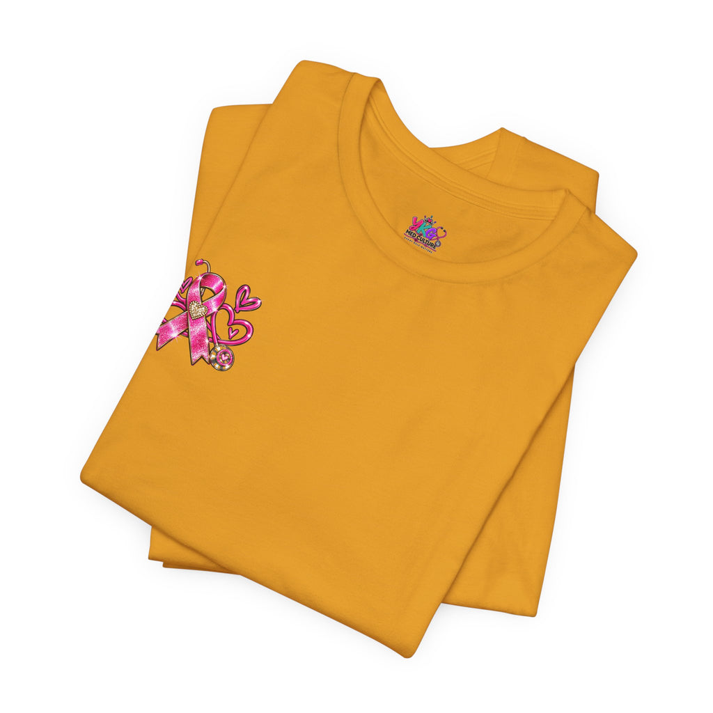 Hope Looks Good On Healthcare Workers T-Shirt — Breast Cancer Awareness Healthcare Tee