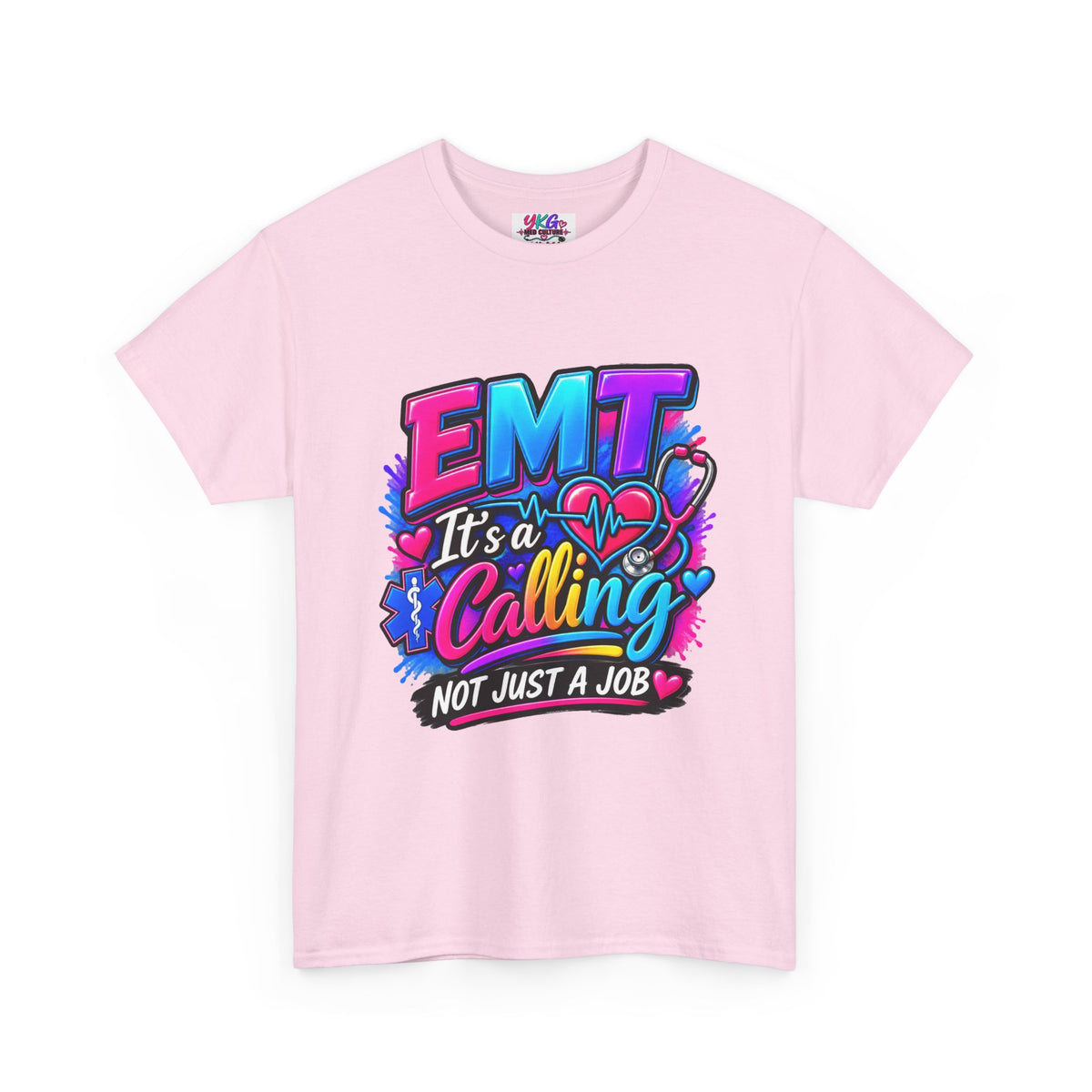 EMT T-Shirt — “It’s a Calling, Not Just a Job” Colorful EMS Tee