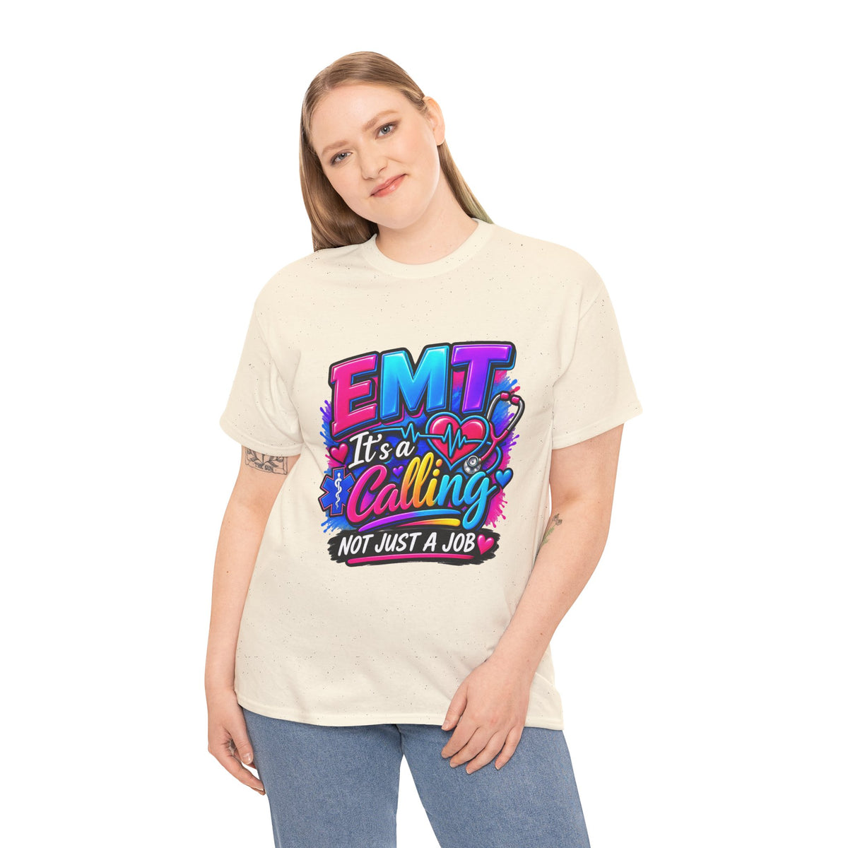 EMT T-Shirt — “It’s a Calling, Not Just a Job” Colorful EMS Tee