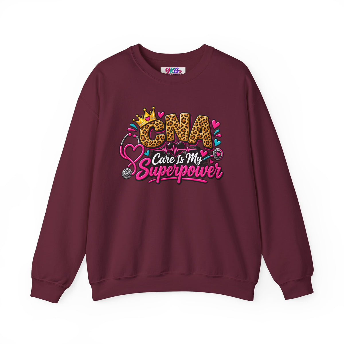 CNA Care Is My Superpower Crewneck Sweatshirt