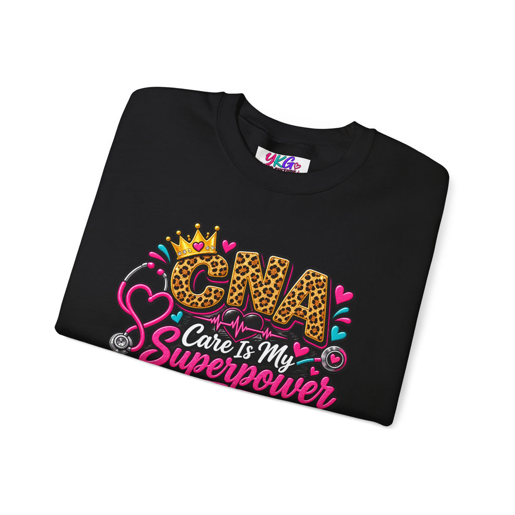 CNA Care Is My Superpower Crewneck Sweatshirt