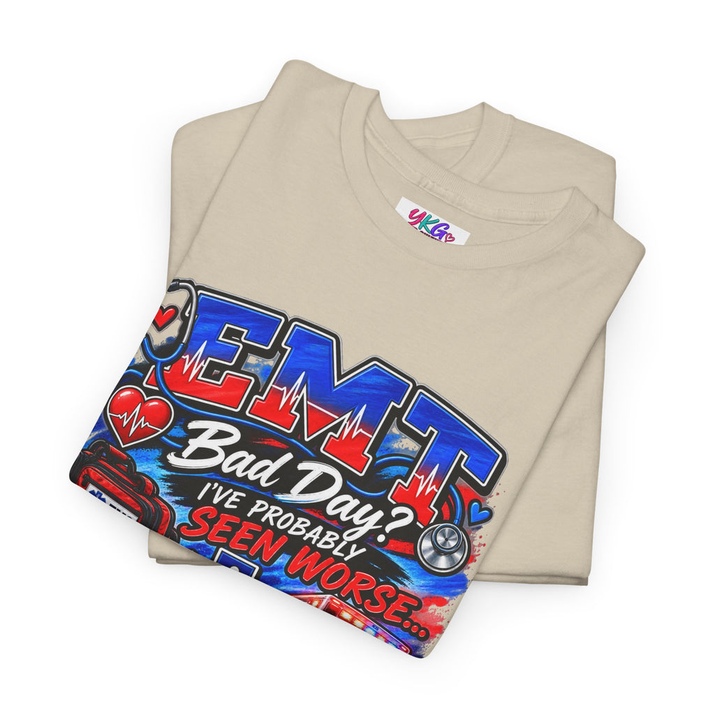 EMT Rescue Tee - "Bad Day? I've Probably Seen Worse" Paramedic Shirt