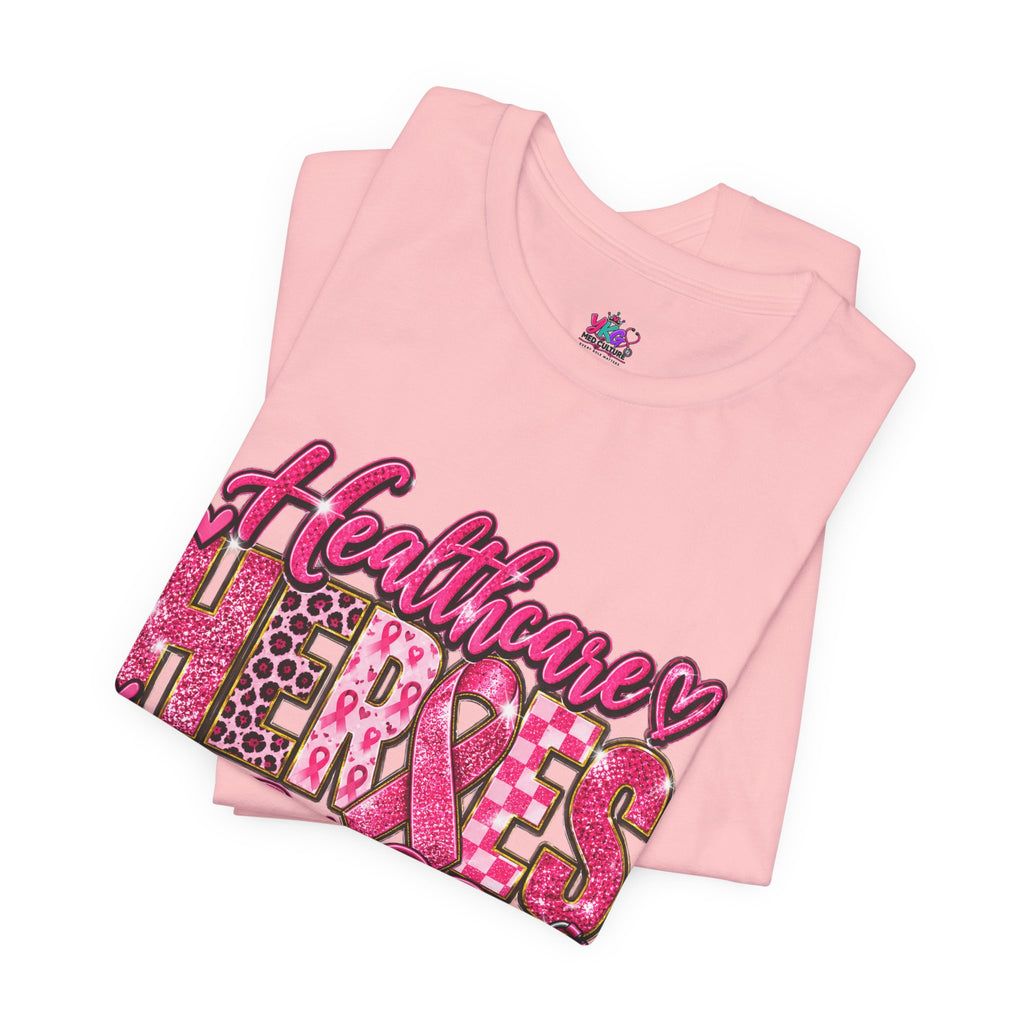Breast Cancer Awareness Healthcare Heroes Tee — "Together We Fight" Pink Ribbon Shirt
