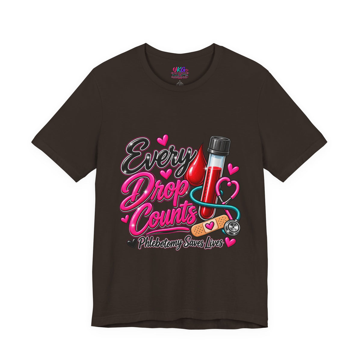 Phlebotomy T-Shirt — Every Drop Counts Blood Draw Tee (Phlebotomy Saves Lives)