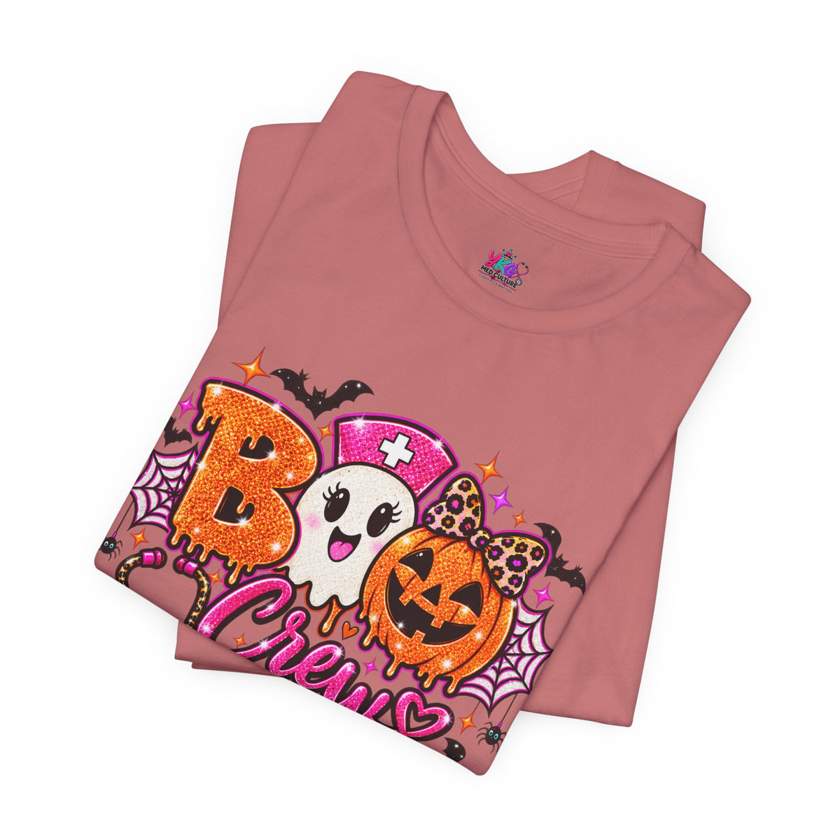 Halloween Boo Crew T-Shirt — Cute Nurse Ghosts, Jack-O'-Lanterns & Candy Graphic Tee
