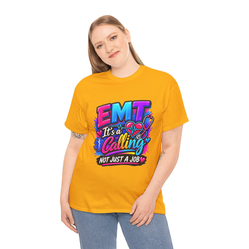 EMT T-Shirt — “It’s a Calling, Not Just a Job” Colorful EMS Tee
