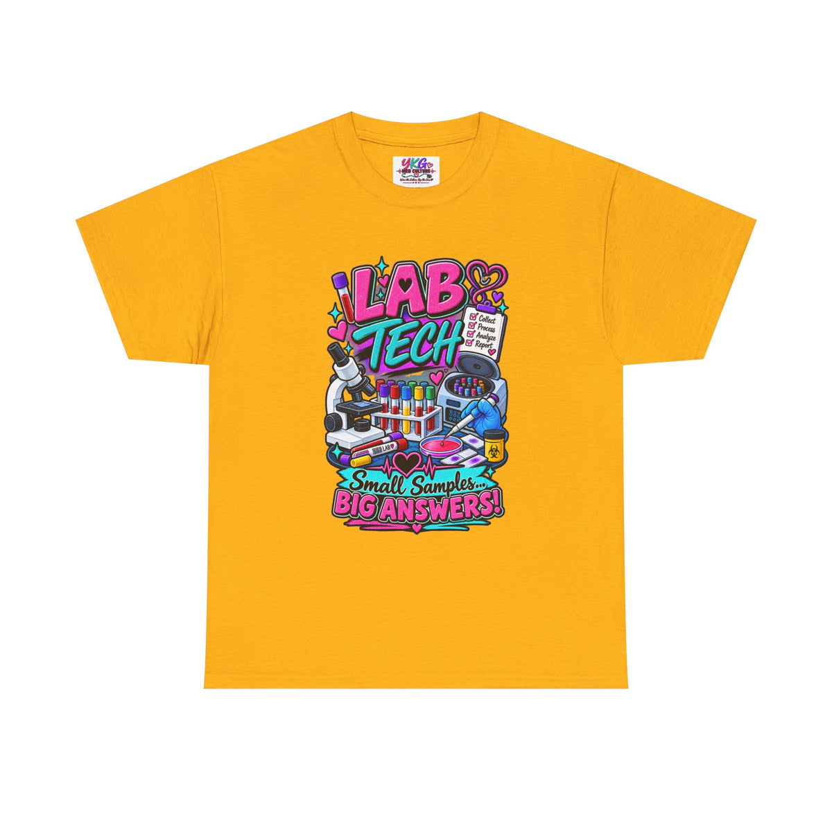 Lab Tech T-Shirt — “Lab Tech: Small Samples, Big Answers” Graphic Tee