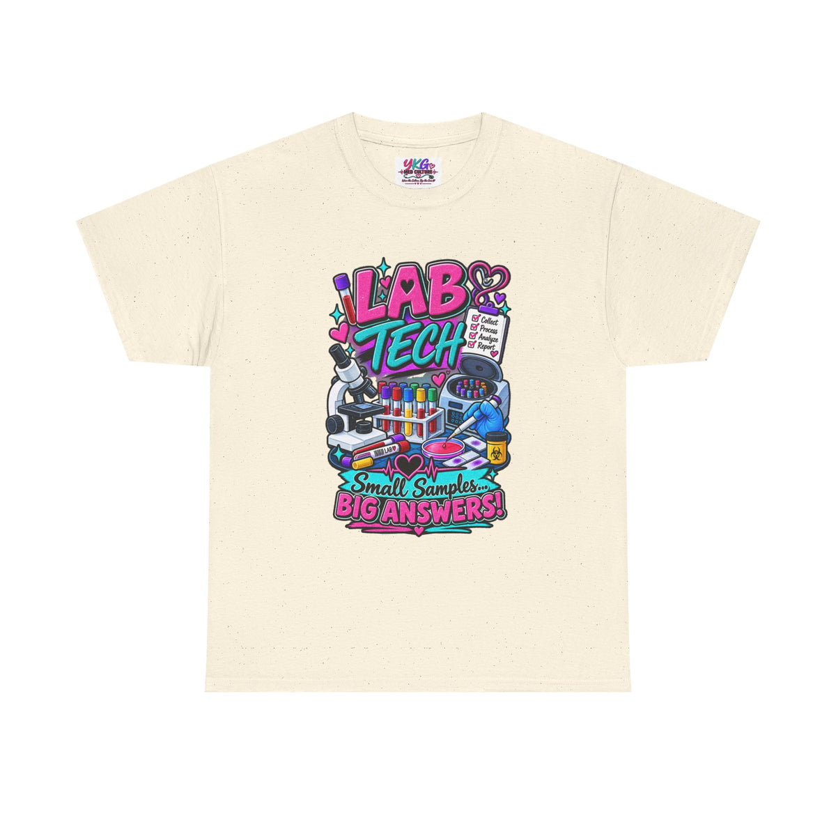 Lab Tech T-Shirt — “Lab Tech: Small Samples, Big Answers” Graphic Tee