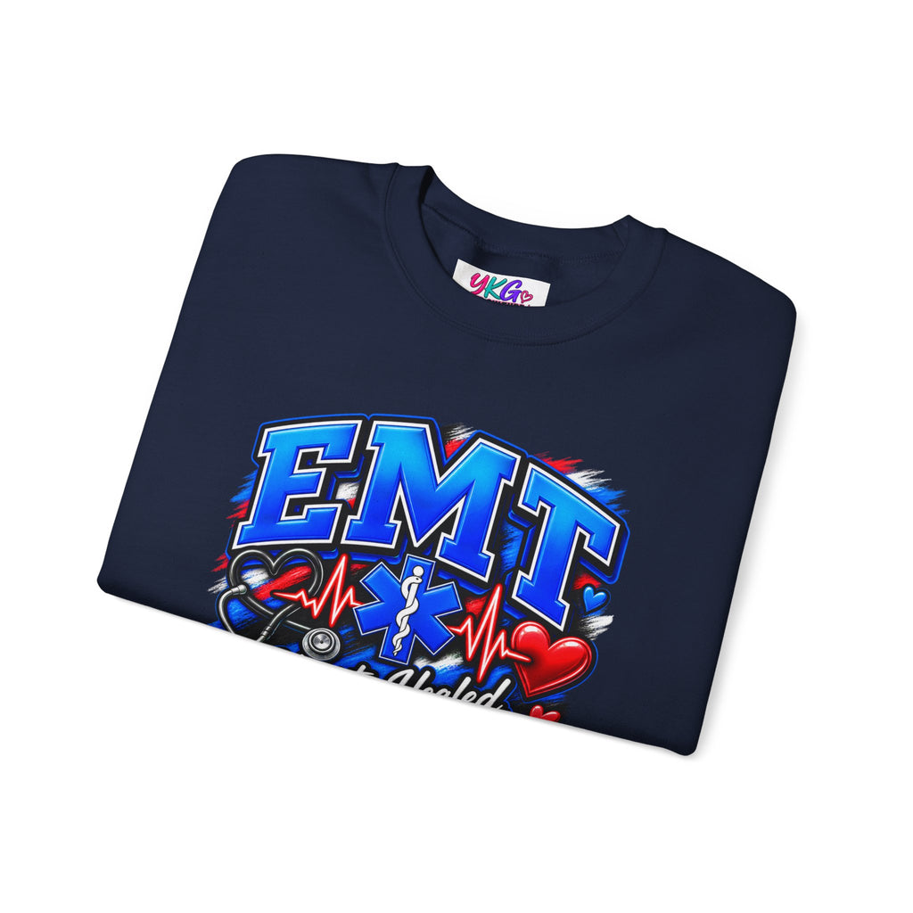 EMT Crewneck Sweatshirt — Hearts Healed, Lives Changed, Stories That Matter