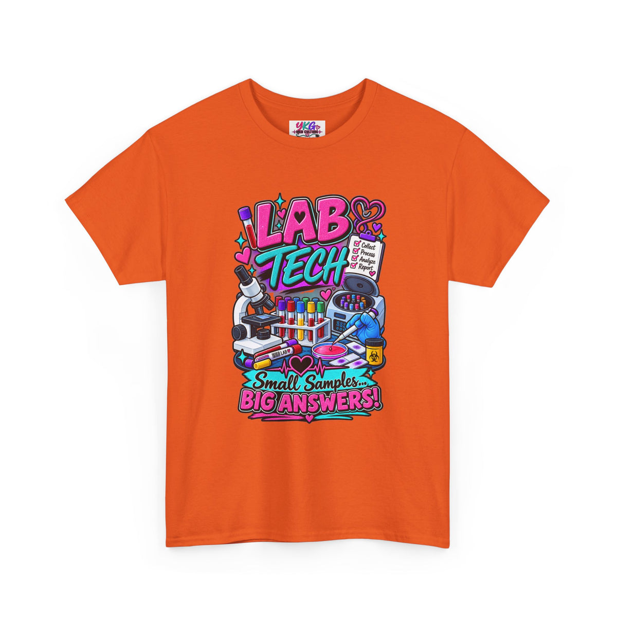Lab Tech T-Shirt — “Lab Tech: Small Samples, Big Answers” Graphic Tee