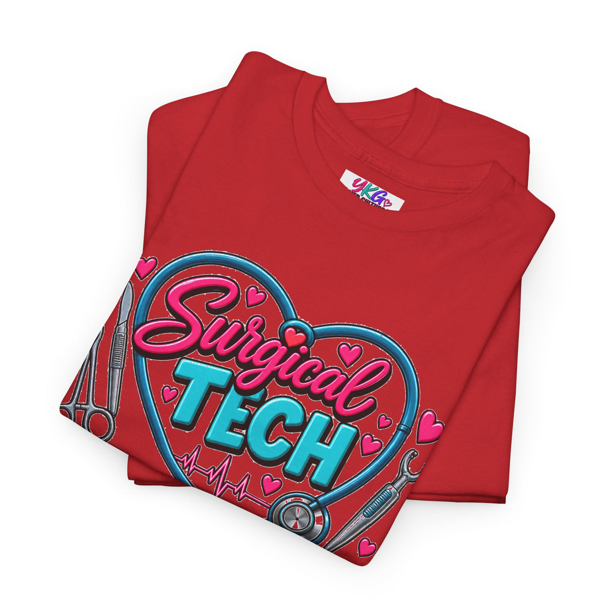 Surgical Tech Heart T-Shirt — "Always Prepared, Never Unappreciated"