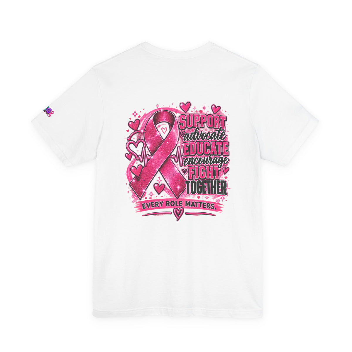 Breast Cancer Awareness Tee — "Healthcare Heroes Wear Pink" Support Ribbon Shirt