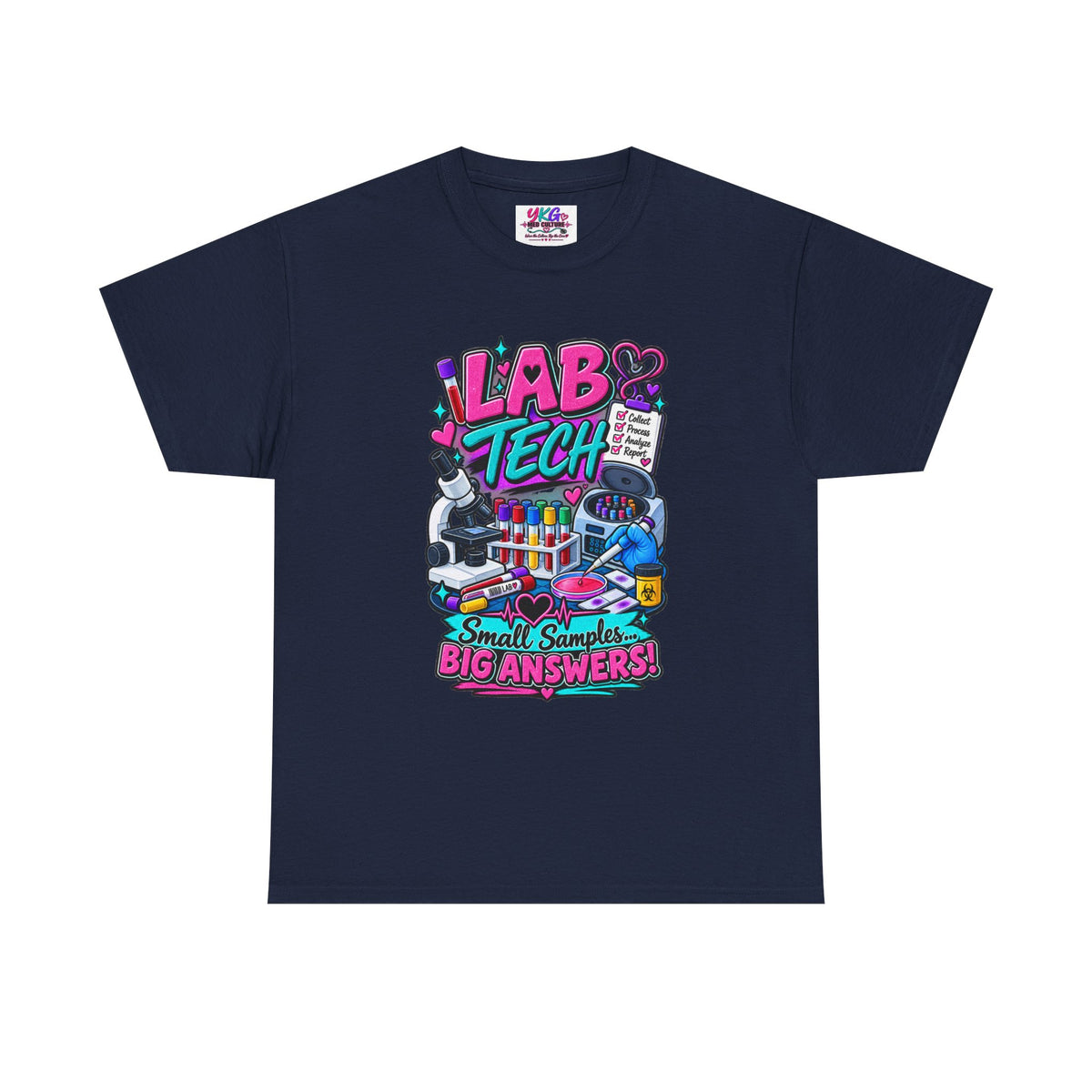 Lab Tech T-Shirt — “Lab Tech: Small Samples, Big Answers” Graphic Tee